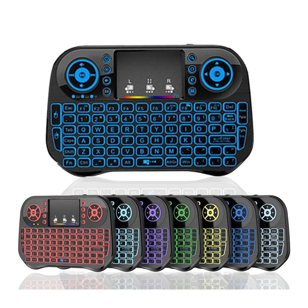 Wireless Mini Keyboard Flight Mouse β Backlit + Bluetooth 2.4G