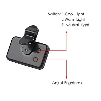 Pocket LED Selfie Light – Clip-On Ringlight for Phone, iPad & Laptop