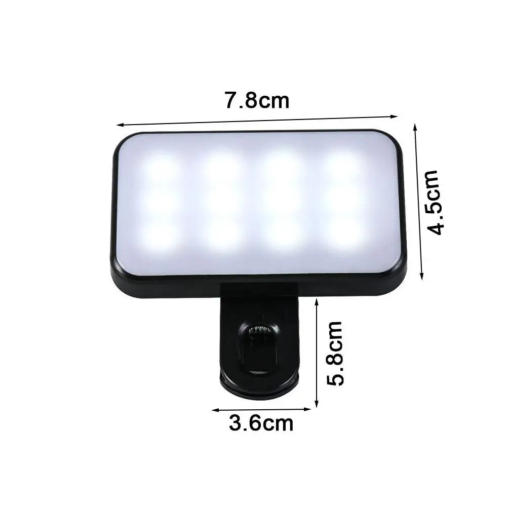 Pocket LED Selfie Light – Clip-On Ringlight for Phone, iPad & Laptop