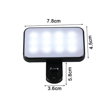 Pocket LED Selfie Light – Clip-On Ringlight for Phone, iPad & Laptop
