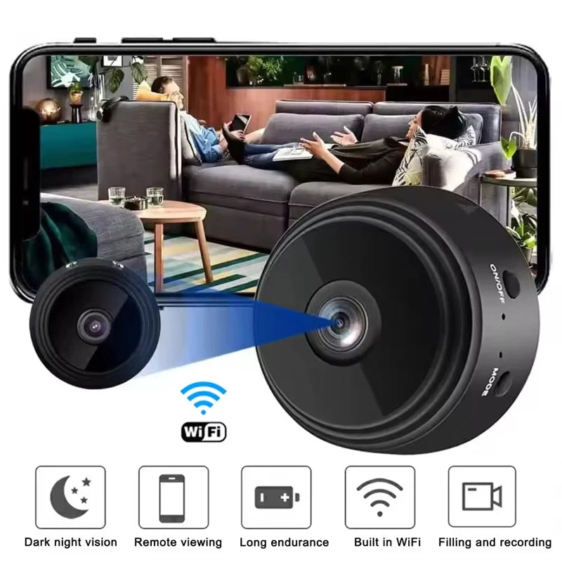A9 Mini Camera – HD 1080P WiFi Cam with Night Vision