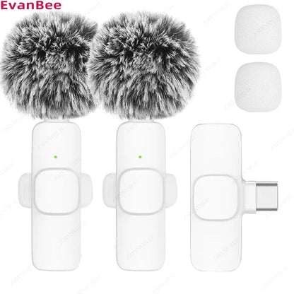Wireless Lavalier Microphone K15 – Plug & Play for iOS/Android
