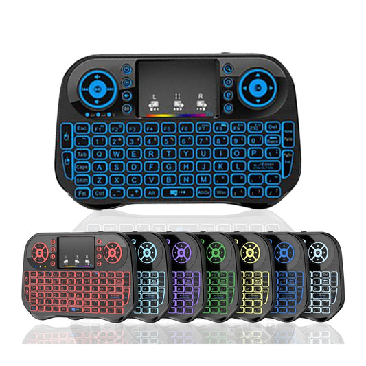 Wireless Mini Keyboard Flight Mouse – Backlit + Bluetooth 2.4G