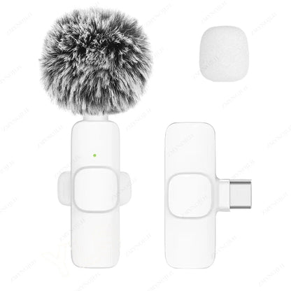 Wireless Lavalier Microphone K15 – Plug & Play for iOS/Android
