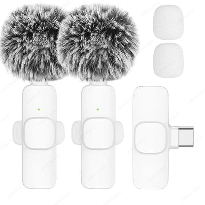 Wireless Lavalier Microphone K15 – Plug & Play for iOS/Android