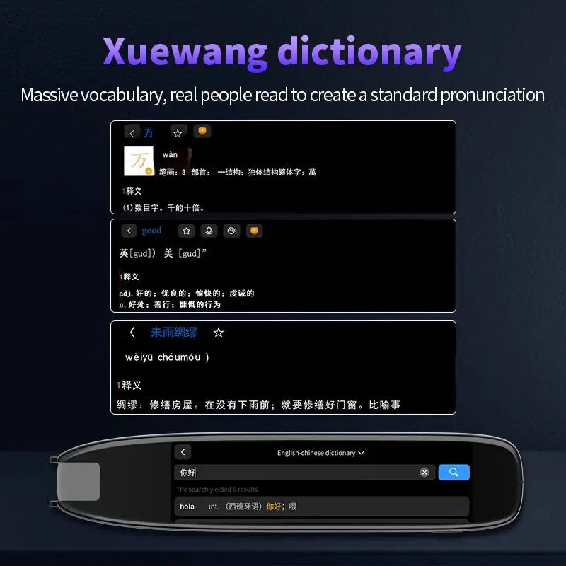 ESTG S65 Pro – Smart Voice & Scan Translator Pen (142 Languages, WiFi)