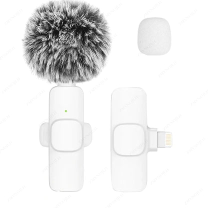 Wireless Lavalier Microphone K15 – Plug & Play for iOS/Android