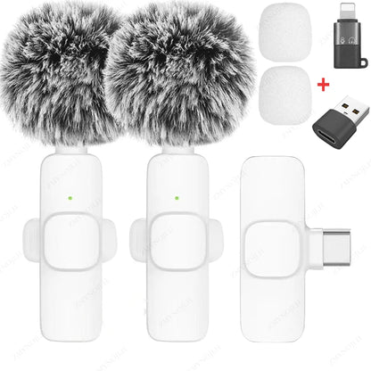 Wireless Lavalier Microphone K15 – Plug & Play for iOS/Android