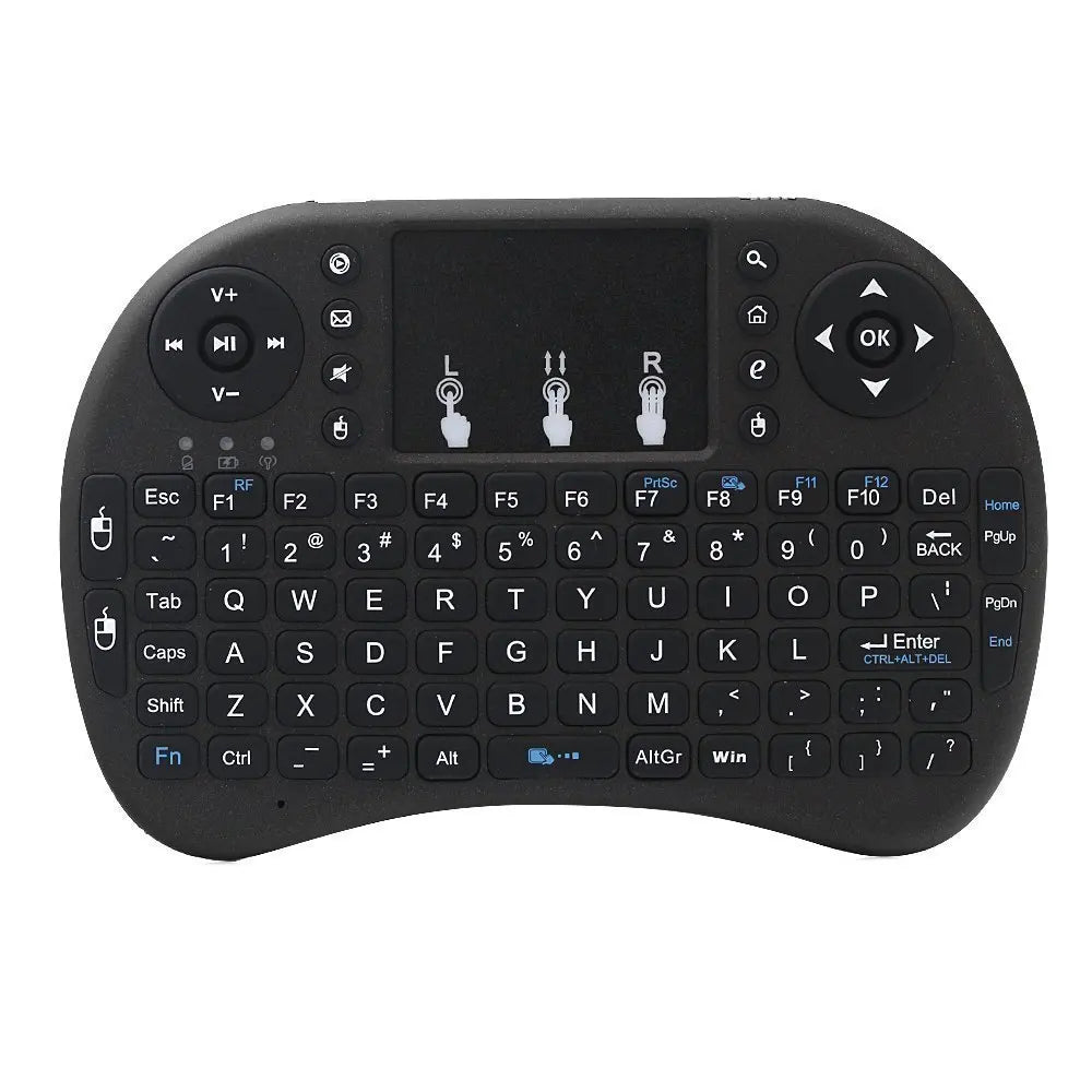 Wireless Mini Keyboard Flight Mouse – Touchpad + Dual Mode