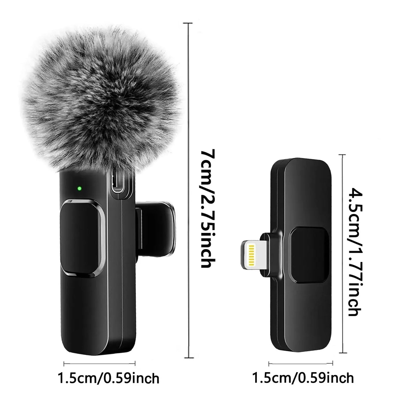 Wireless Lavalier Microphone – For iPhone, Android & Live Audio