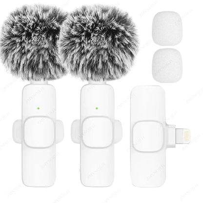 Wireless Lavalier Microphone K15 – Plug & Play for iOS/Android
