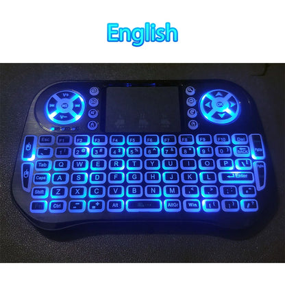 Wireless Mini Keyboard Flight Mouse – Backlit + Bluetooth 2.4G