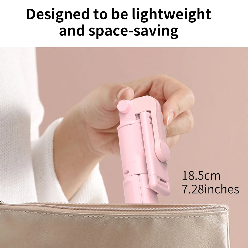 Wireless Selfie Stick Tripod – Foldable Stand with Bluetooth Remote